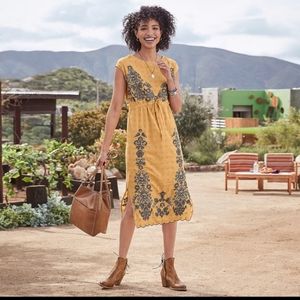 Sundance embroidered waist drawstring small